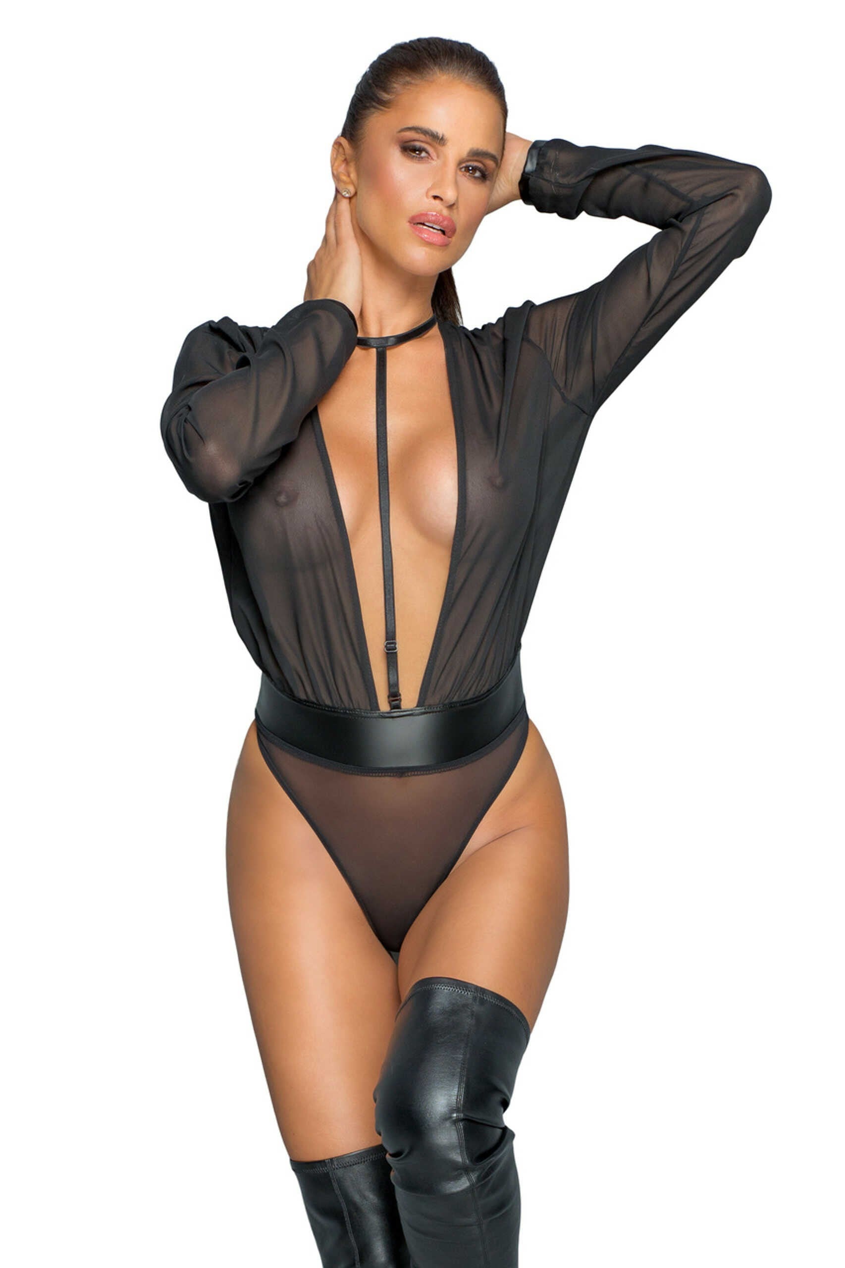 Mesh body avec sangle réglable · Noir Handmade · vue 4