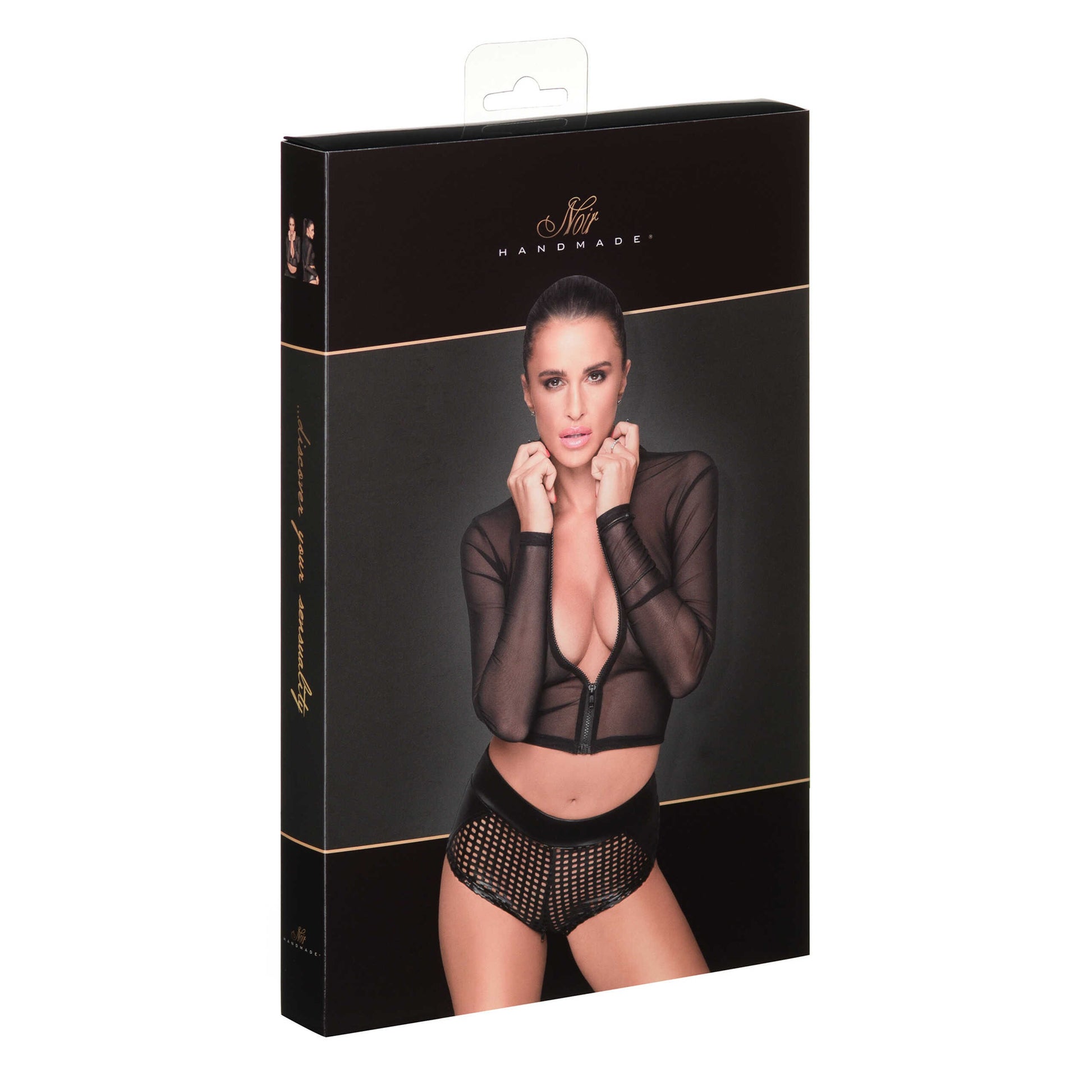 Top en tulle zippé · Noir Handmade · vue 4