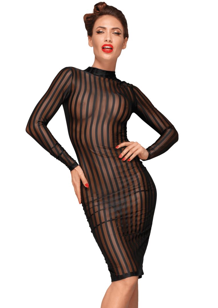Robe classique en tulle élastique · Noir Handmade