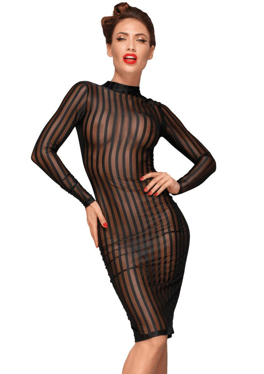 Robe classique en tulle élastique · Noir Handmade