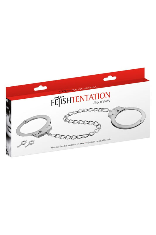 Menottes pour chevilles en métal · Fetish Tentation · vue 2