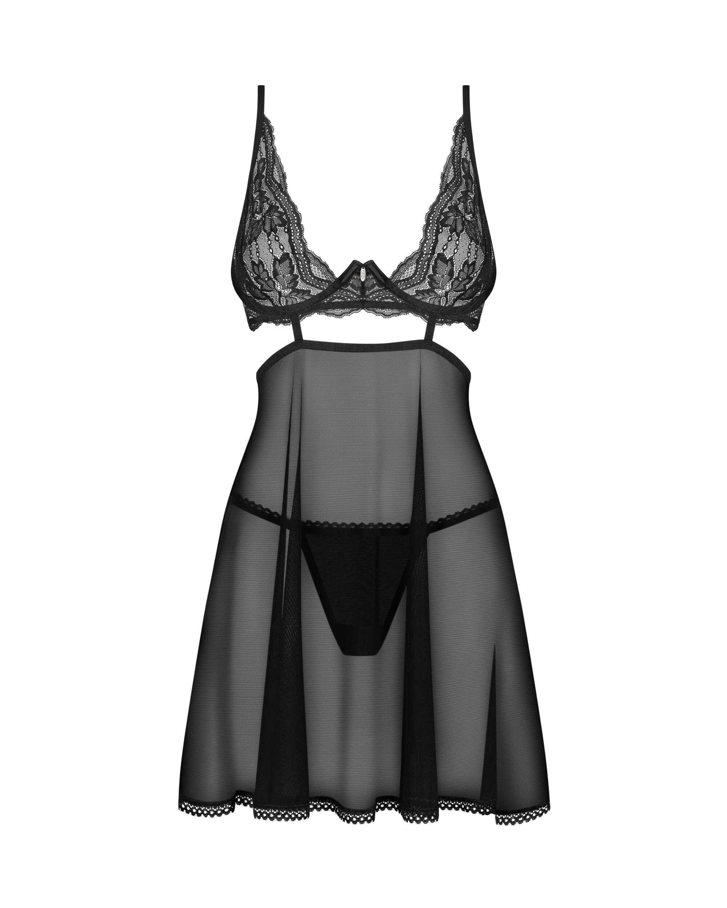 Nutris babydoll et String Noire · Obsessive · vue 5