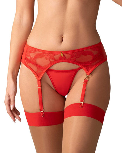 Aliosa porte-jarretelles Rouge · Obsessive · vue 3
