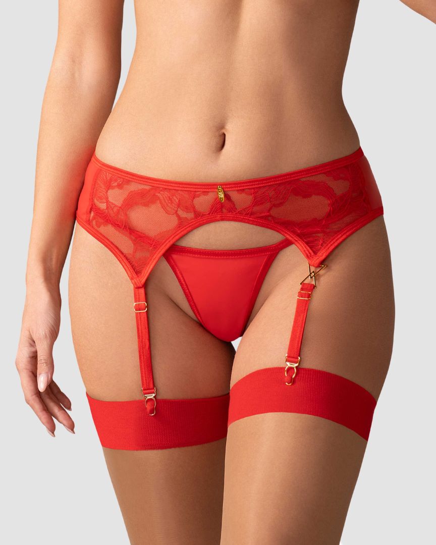 Aliosa porte-jarretelles Rouge · Obsessive · vue 4