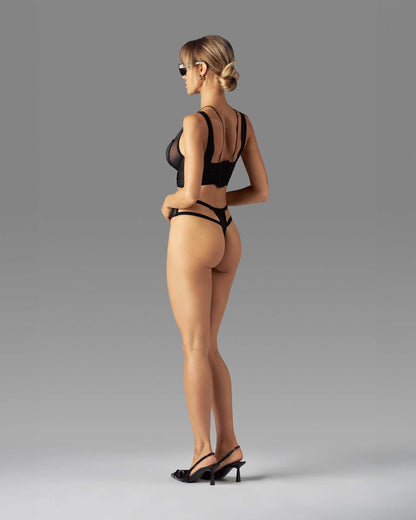 Nuites double string Noir · Obsessive · vue 4