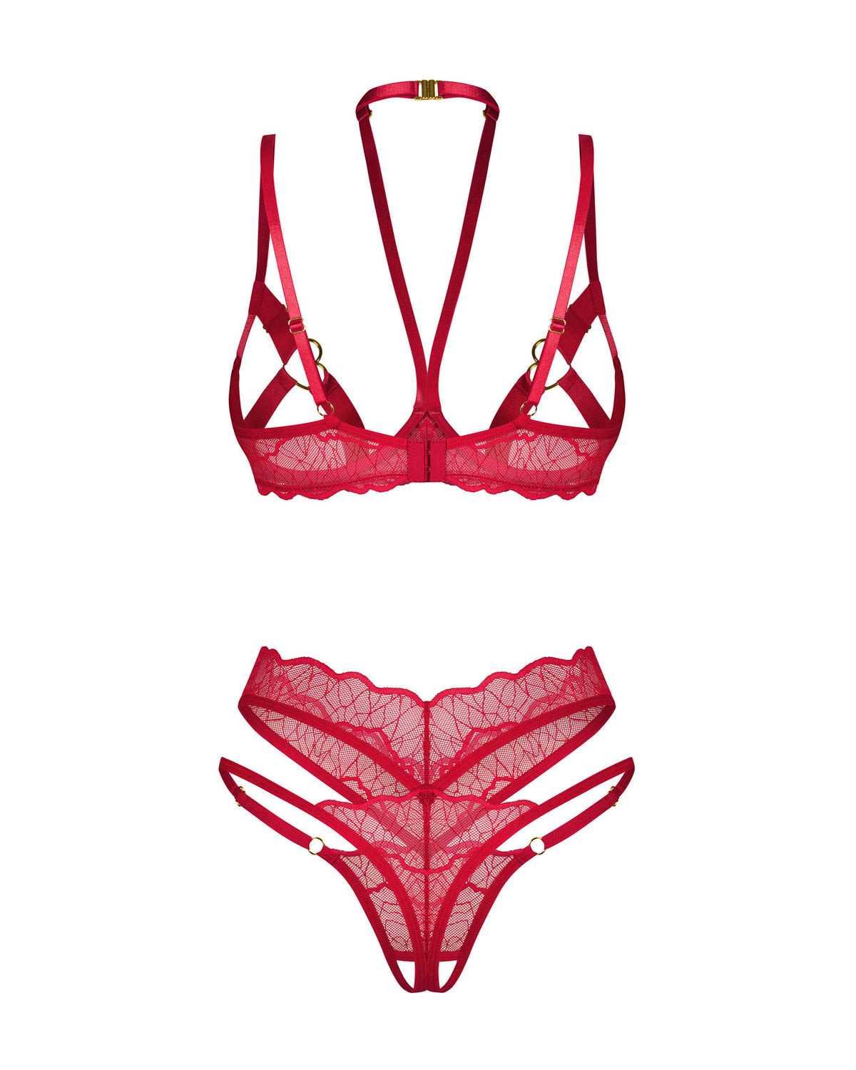 Cupide desir ensemble 2 pièces ouvert Rouge · Obsessive · vue 4