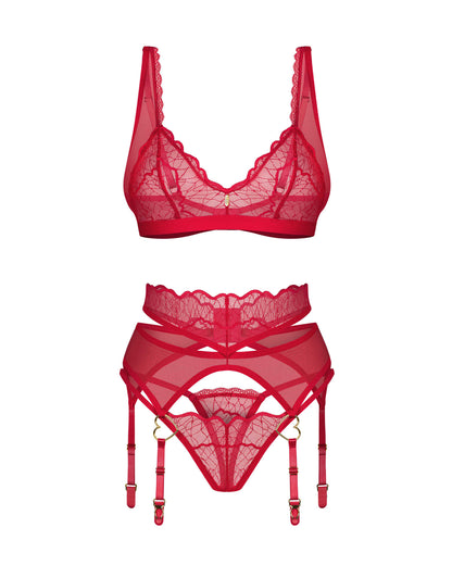 Cupide Desir ensemble 3 pièces Rouge · Obsessive · vue 5