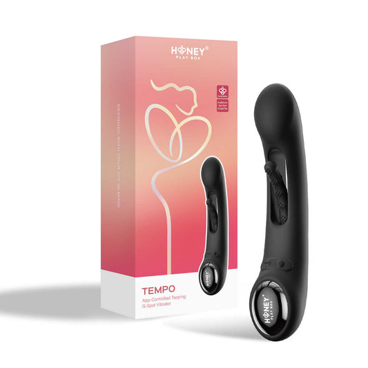 Tempo vibromasseur G-spot avec capteurs de pression et application Noir · Honey Play Box