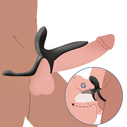 PLEASURE PIVOT Vibromasseur pour couples contrôlé par application Noir · Honey Play Box · vue 4