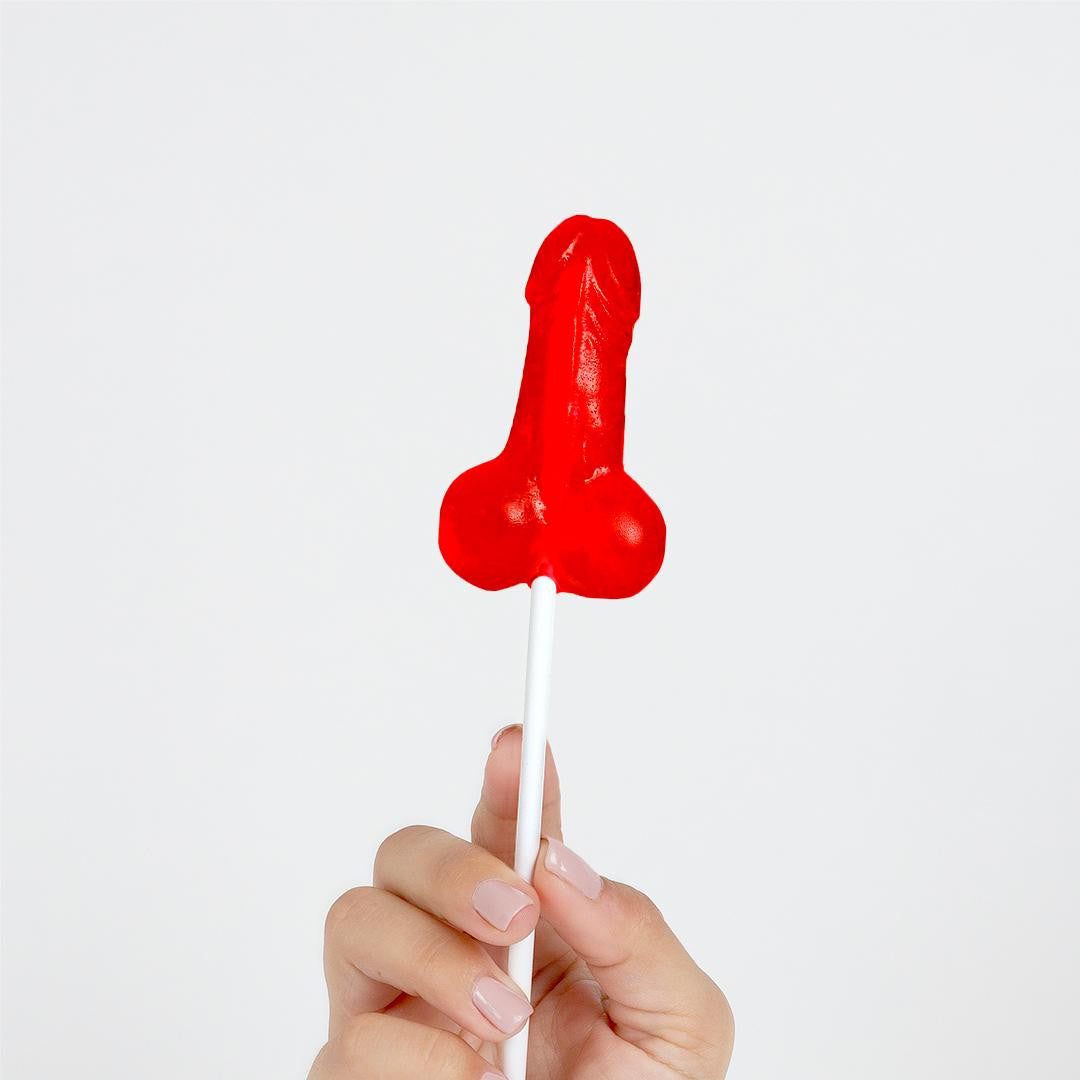 Présentoir de 40 sucettes pénis saveur fraise Secret Play