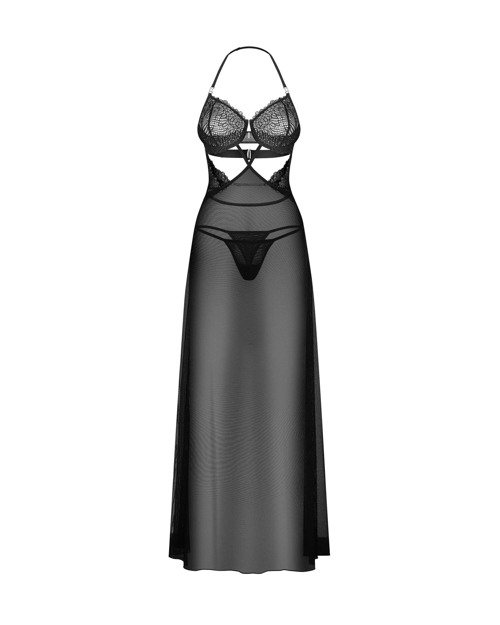 Iliosa nuisette et string Noirs · Obsessive · vue 5