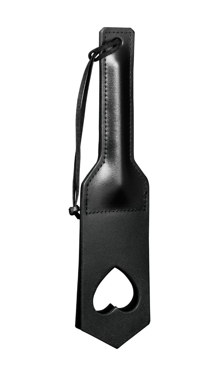 Paddle en Cuir Cœur Noir · The Sinners