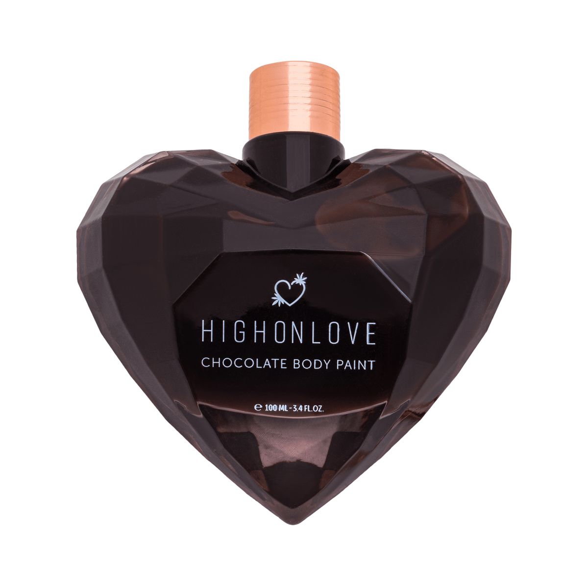 Peinture corporelle végétalienne au chocolat noir 100 ml · High On Love · vue 2