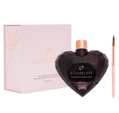 Peinture corporelle végétalienne au chocolat noir 100 ml · High On Love