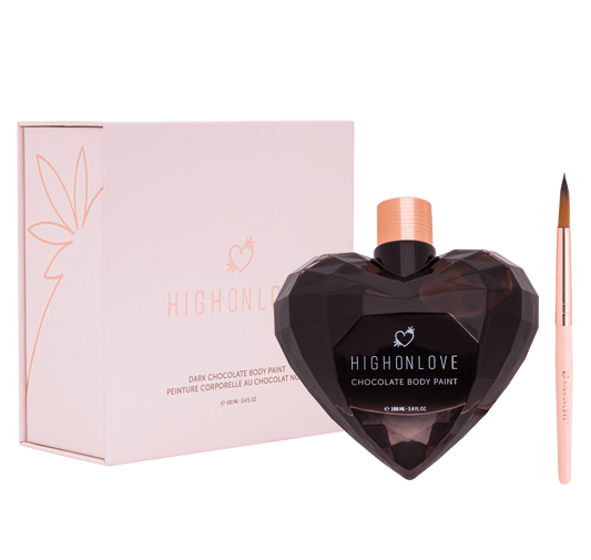 Peinture corporelle végétalienne au chocolat noir 100 ml · High On Love