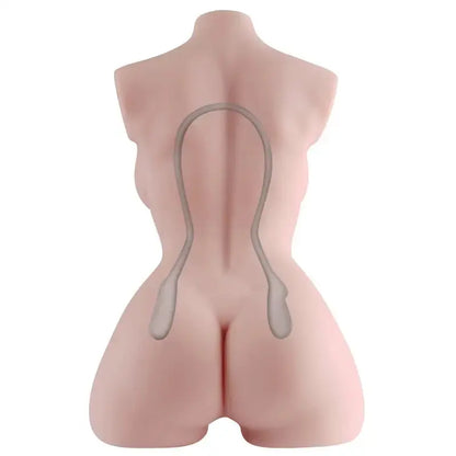 Petite Poupée Sexuelle Olga avec design réaliste, vue arrière mettant en avant ses courbes attrayantes.