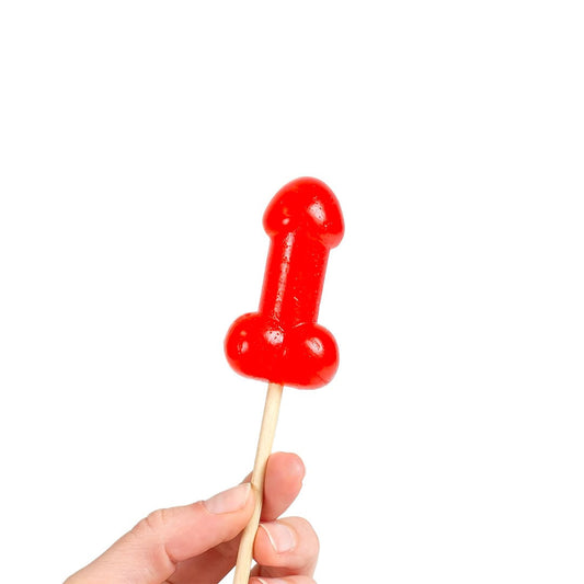 Sucette candy pénis à la cerise avec effet de la chaleur épicé · Secret Play · vue 2