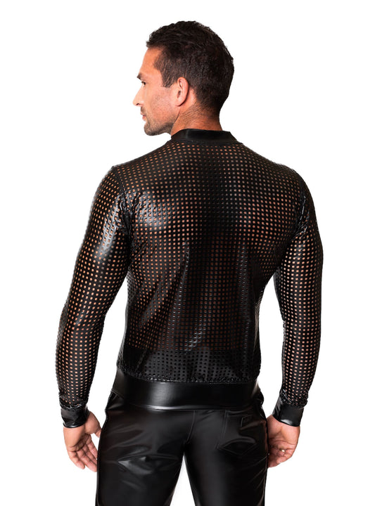 Mayhem veste bombardier · Noir Handmade · vue 2