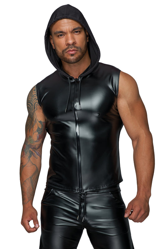 Chemise à capuche avec fermeture éclair à double sens · Noir Handmade · vue 2