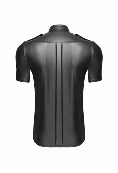 Chemise homme avec poches avant · Noir Handmade · vue 4