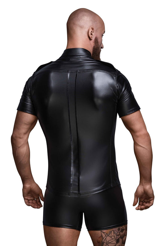 Chemise homme avec poches avant · Noir Handmade · vue 2
