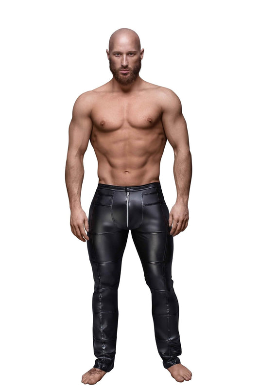 Pantalon long pour homme avec app. PVC · Noir Handmade