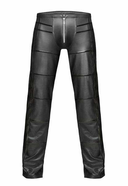 Pantalon long pour homme avec app. PVC · Noir Handmade · vue 3