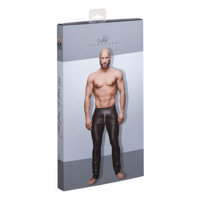 Pantalon long pour homme avec app. PVC · Noir Handmade · vue 5