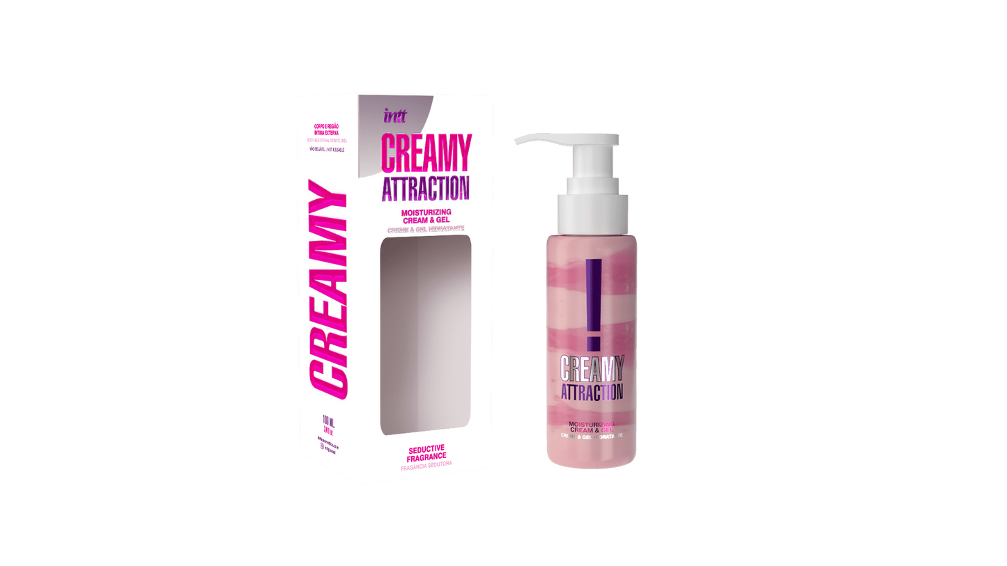 Creamy attraction Seduction Crème et gel de massage embrassable parfum aphrodisiaque · INTT Cosmétiques