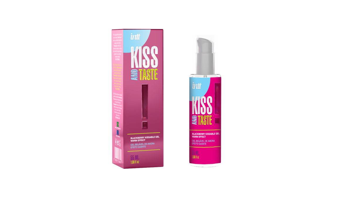Gel chauffant embrassable saveur mûre Kiss and Taste INTT Cosmétiques