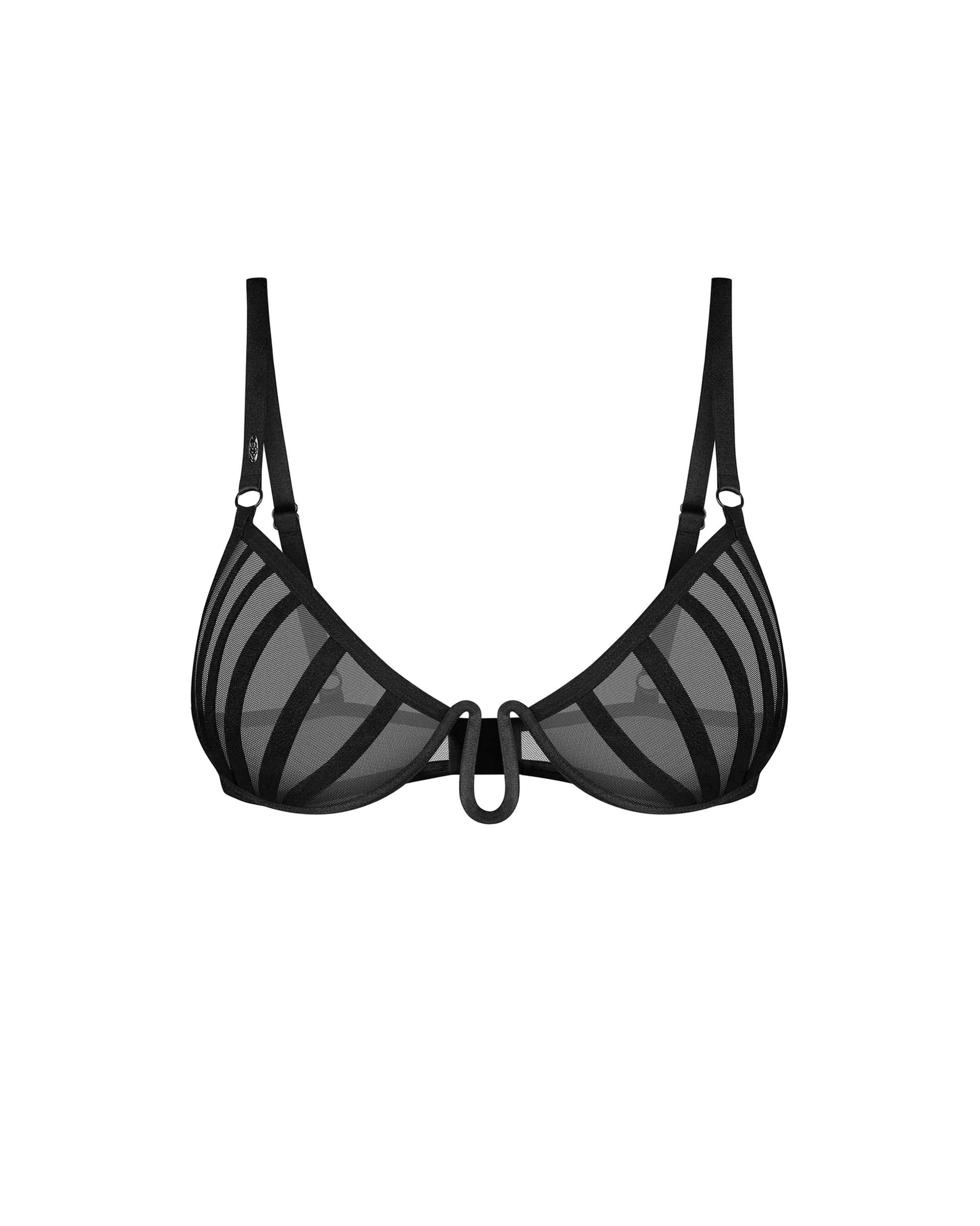 Aurorium demi-soutien-gorge noir · Obsessive