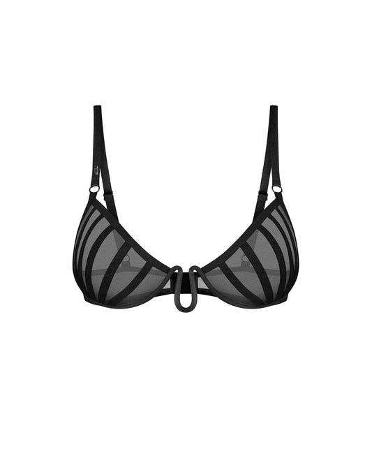 Aurorium demi-soutien-gorge noir · Obsessive