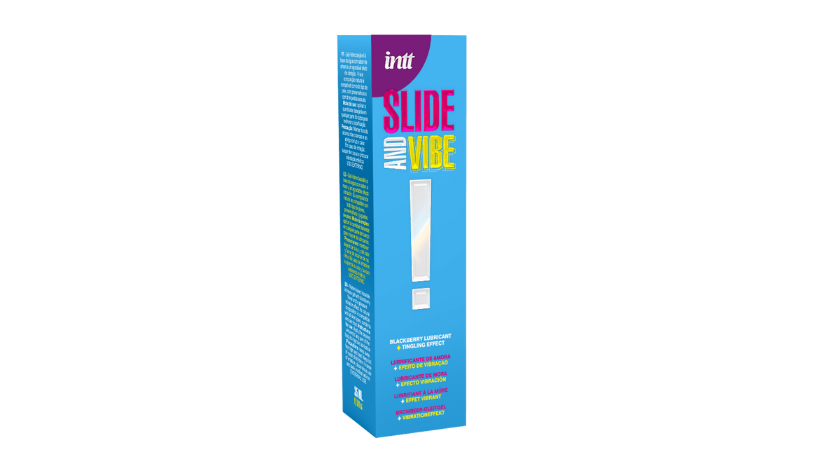 Slide and vibe ! Lubrifiant à base d'eau avec vibration · INTT Cosmétiques
