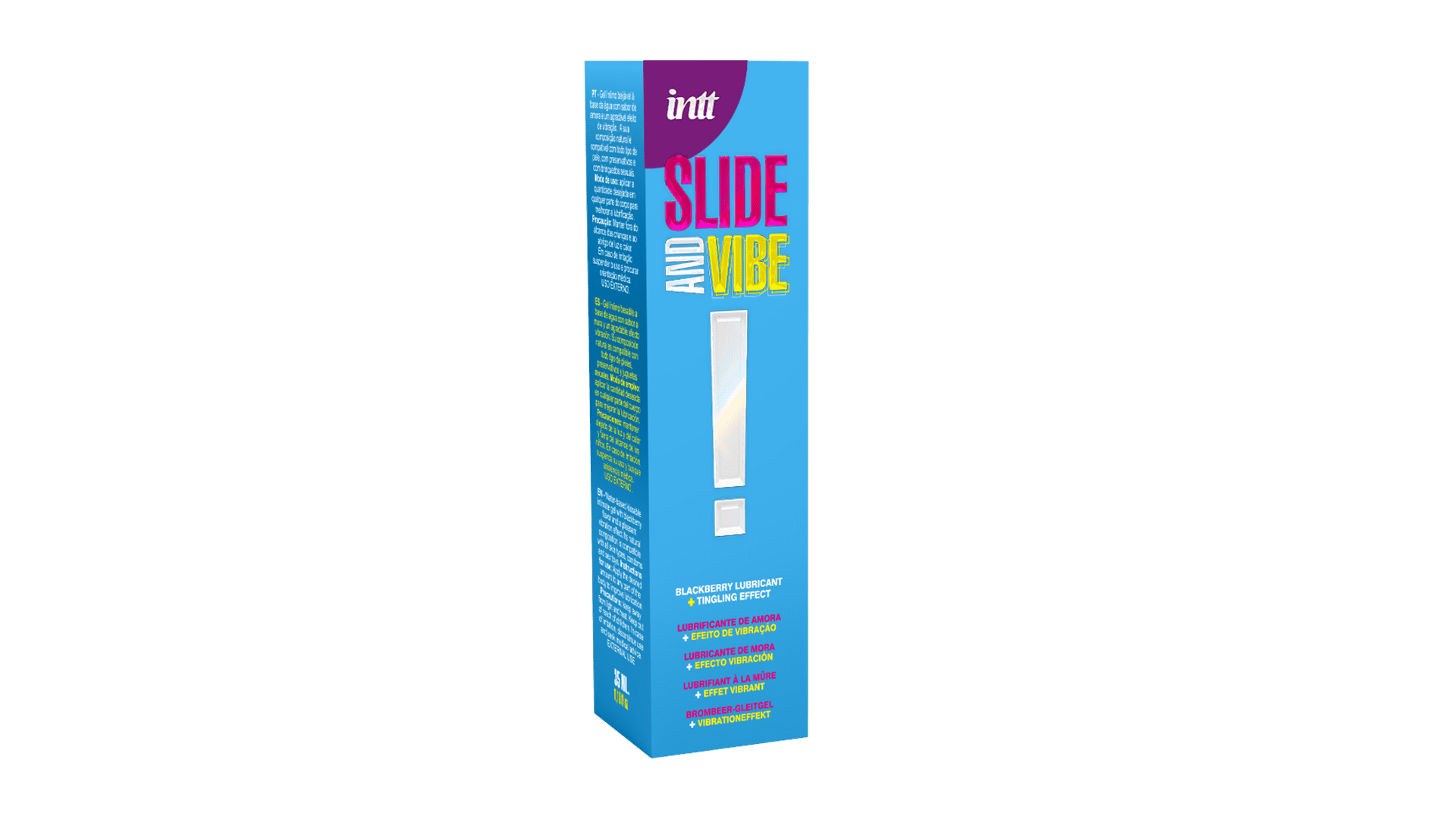 Slide and vibe ! Lubrifiant à base d'eau avec vibration · INTT Cosmétiques