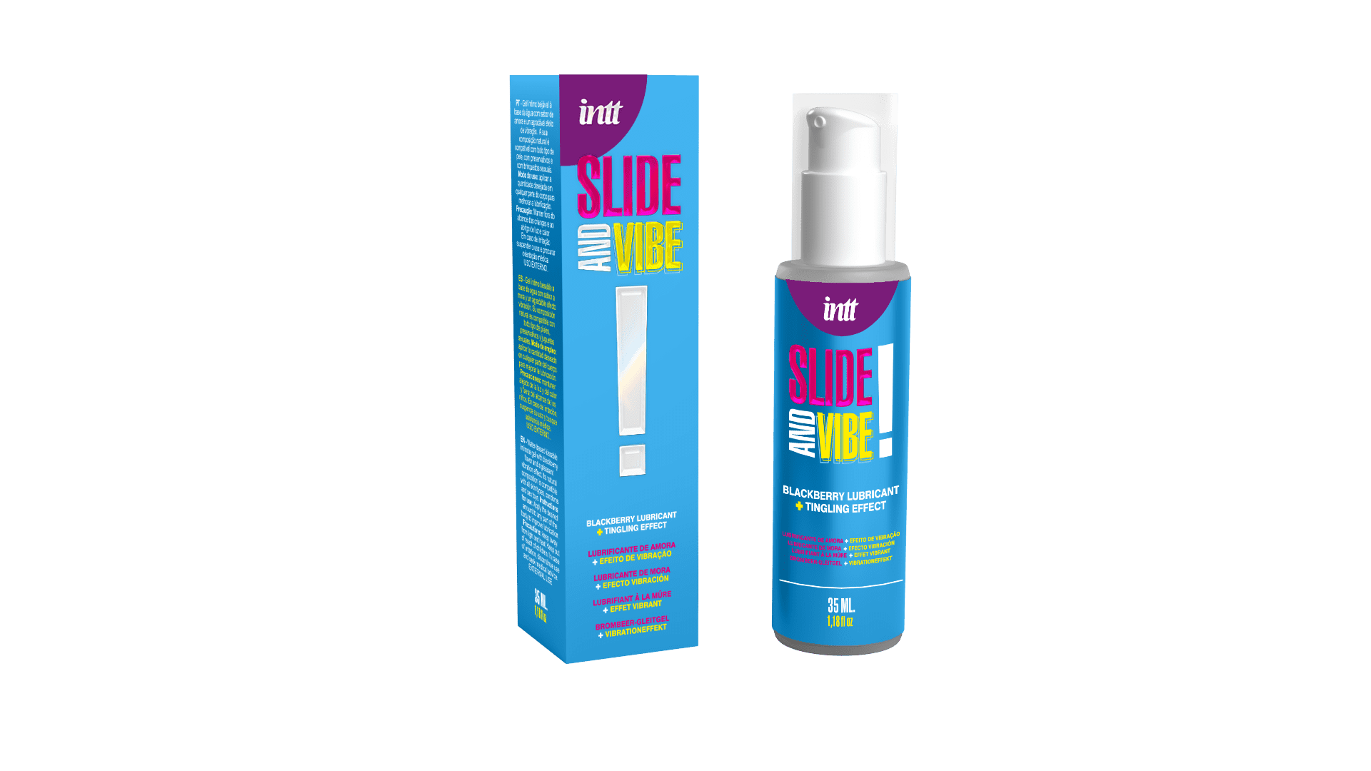 Slide and vibe ! Lubrifiant à base d'eau avec vibration · INTT Cosmétiques · vue 2