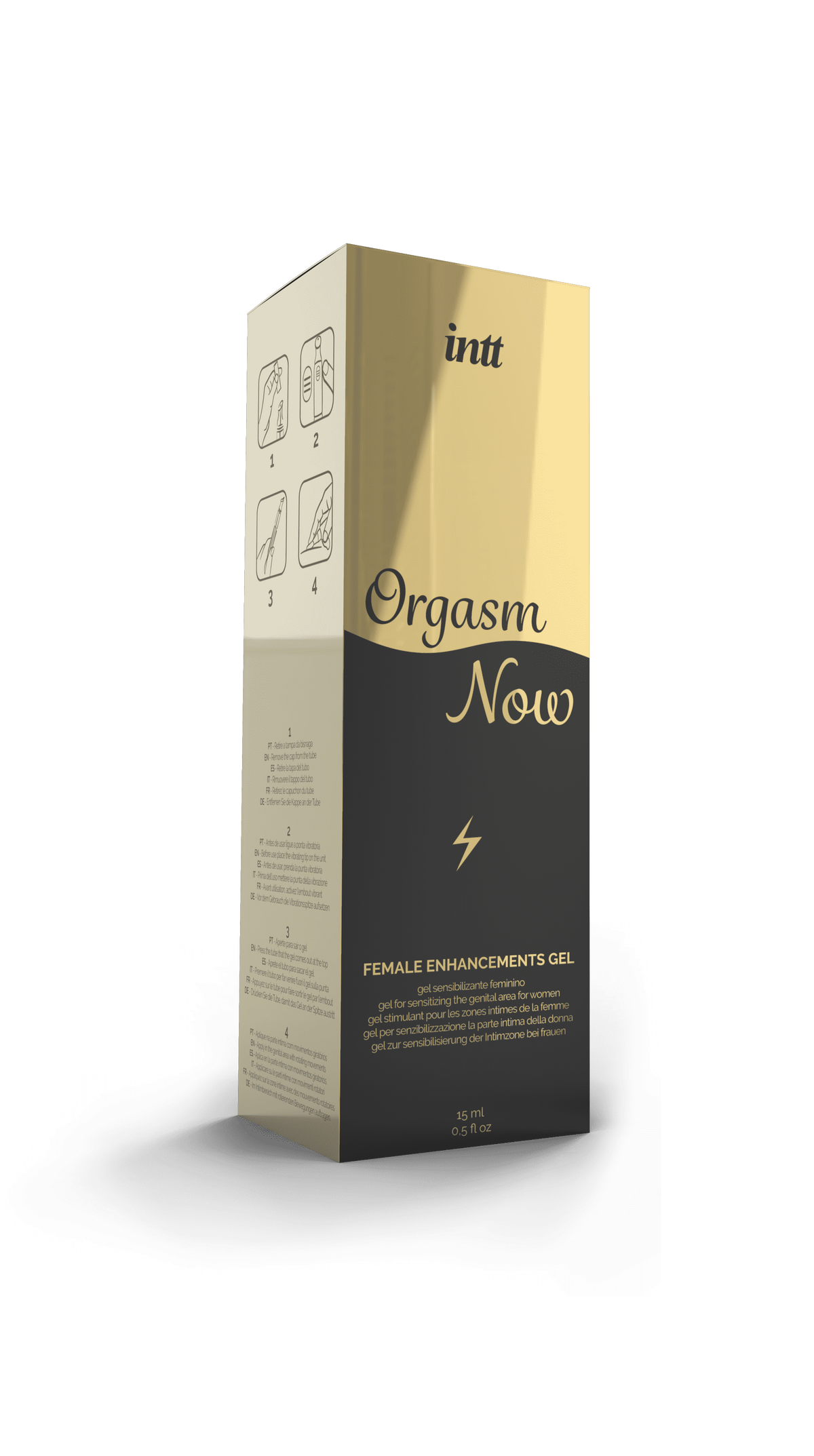 Gel stimulant féminin à pointe vibrante Orgasm Now INTT Cosmétiques