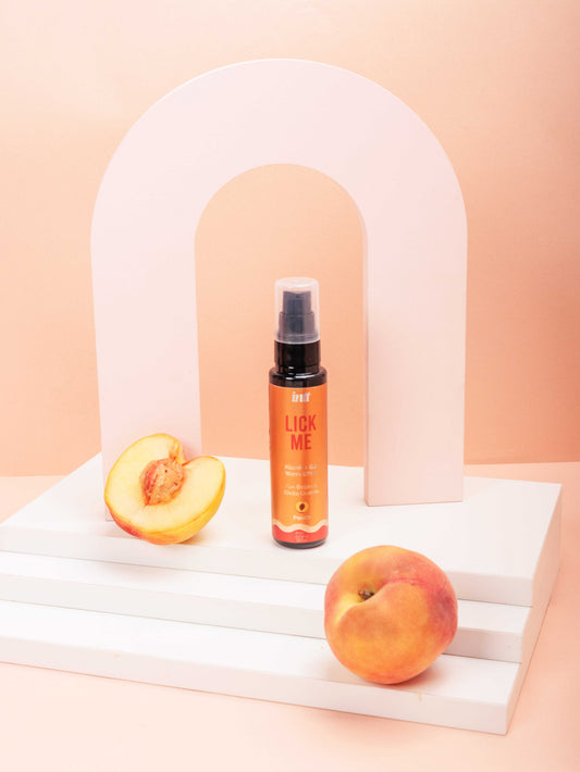 Lick me Pêche Gel chauffant et embrassable · INTT Cosmétiques