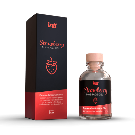 Massage gel fraise Gel embrassable · INTT Cosmétiques