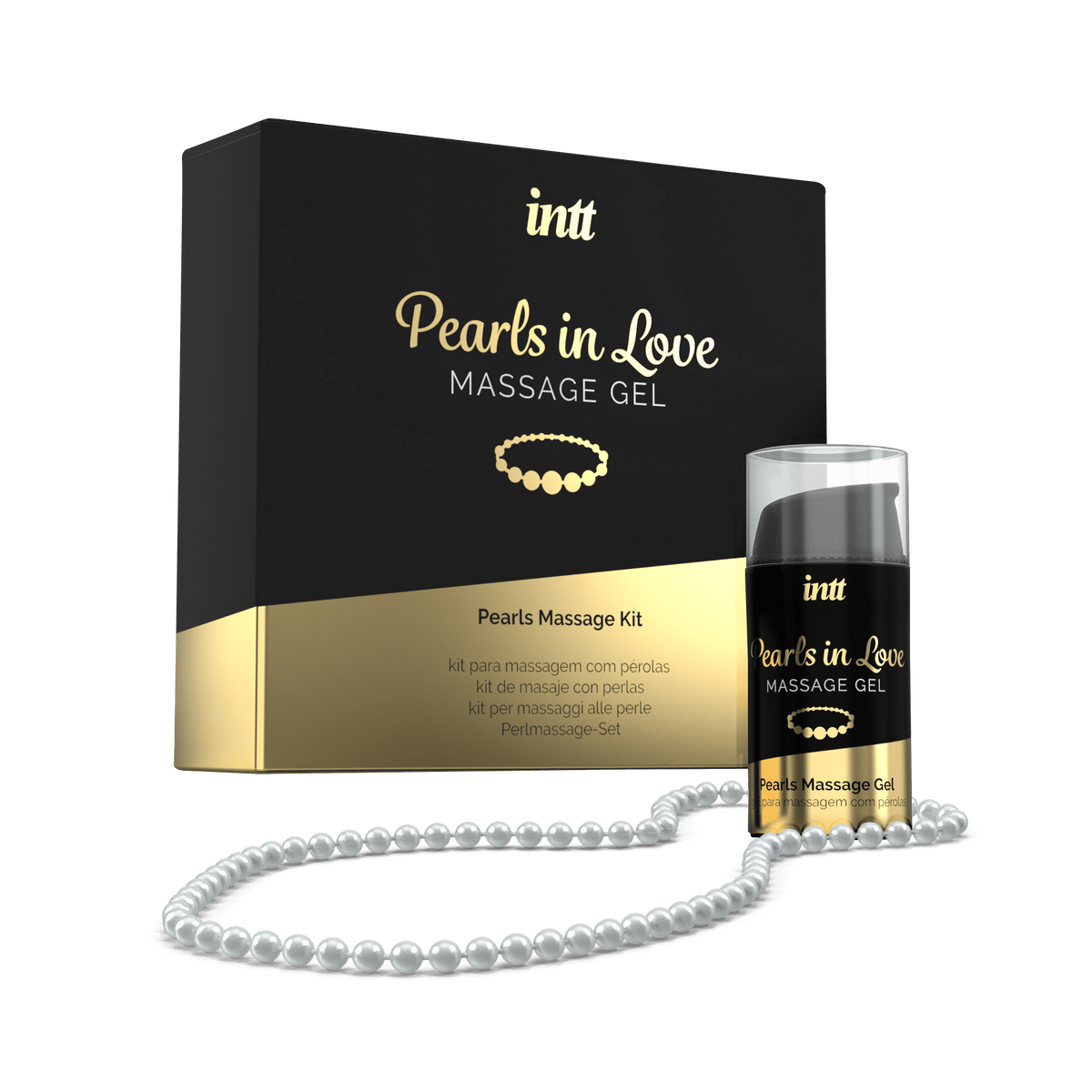 Pearls in love Kit de massage avec collier de perles · INTT Cosmétiques