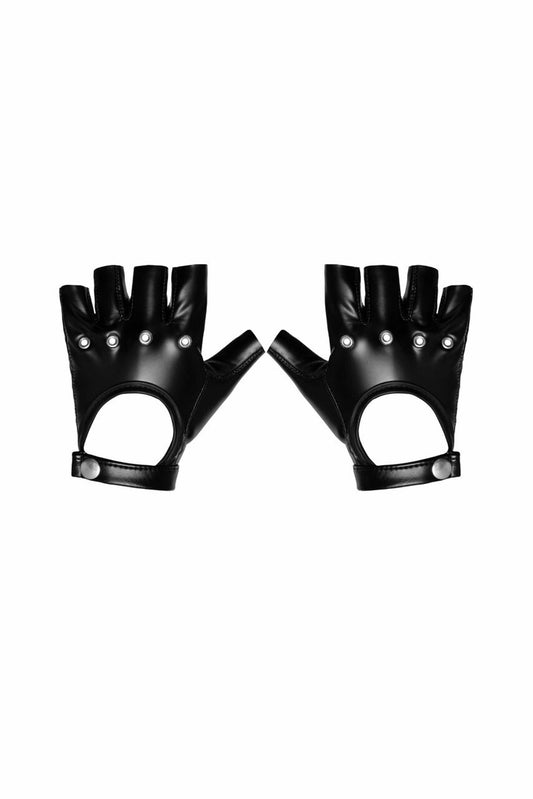 Gants sans doigts Powerwetlook · Noir Handmade · vue 2