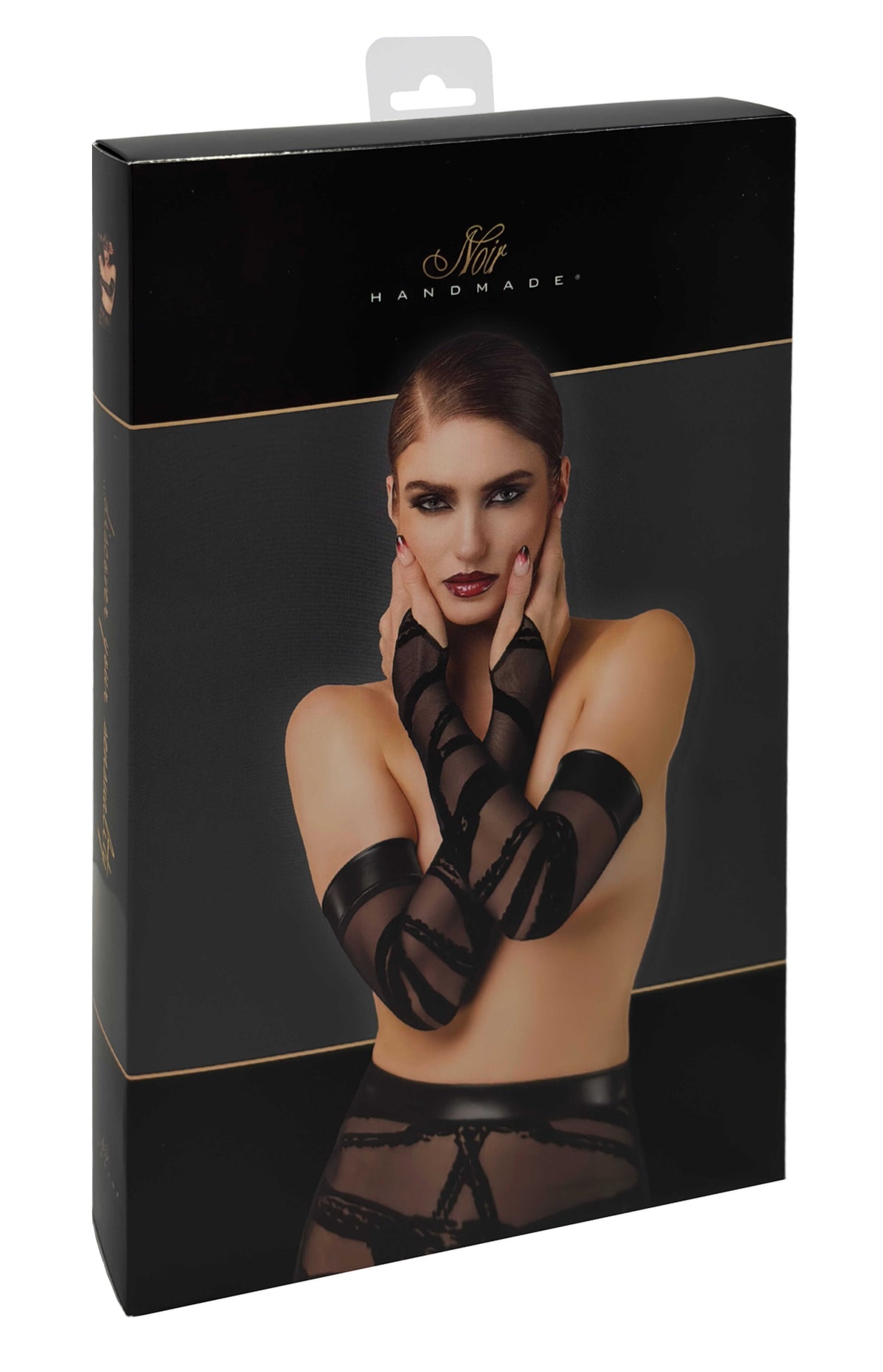 Bondesque opéra gants qui s'attachent au pouce · Noir Handmade · vue 4