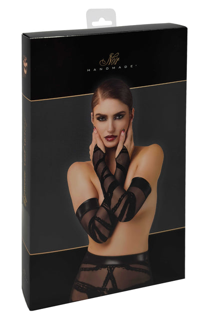 Bondesque opéra gants qui s'attachent au pouce · Noir Handmade · vue 4