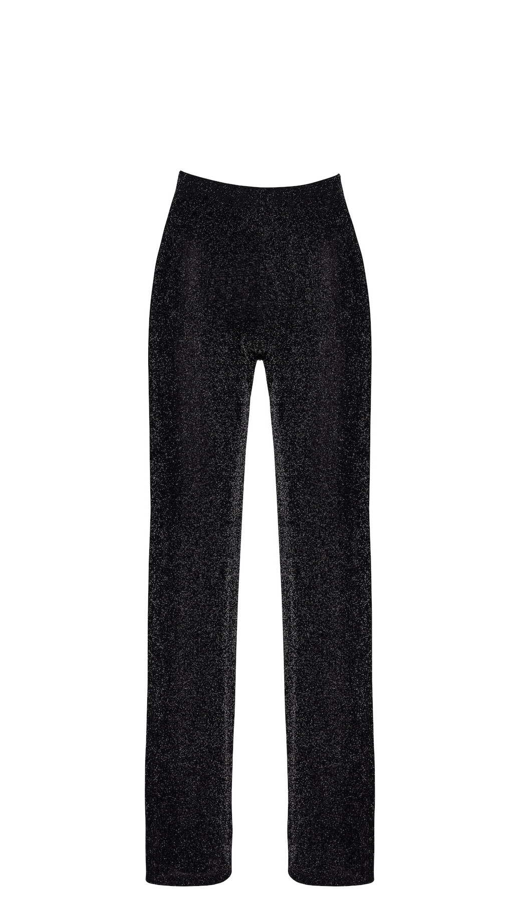 Pantalon transparent en tulle à fils d’argent Onyx Noir Handmade