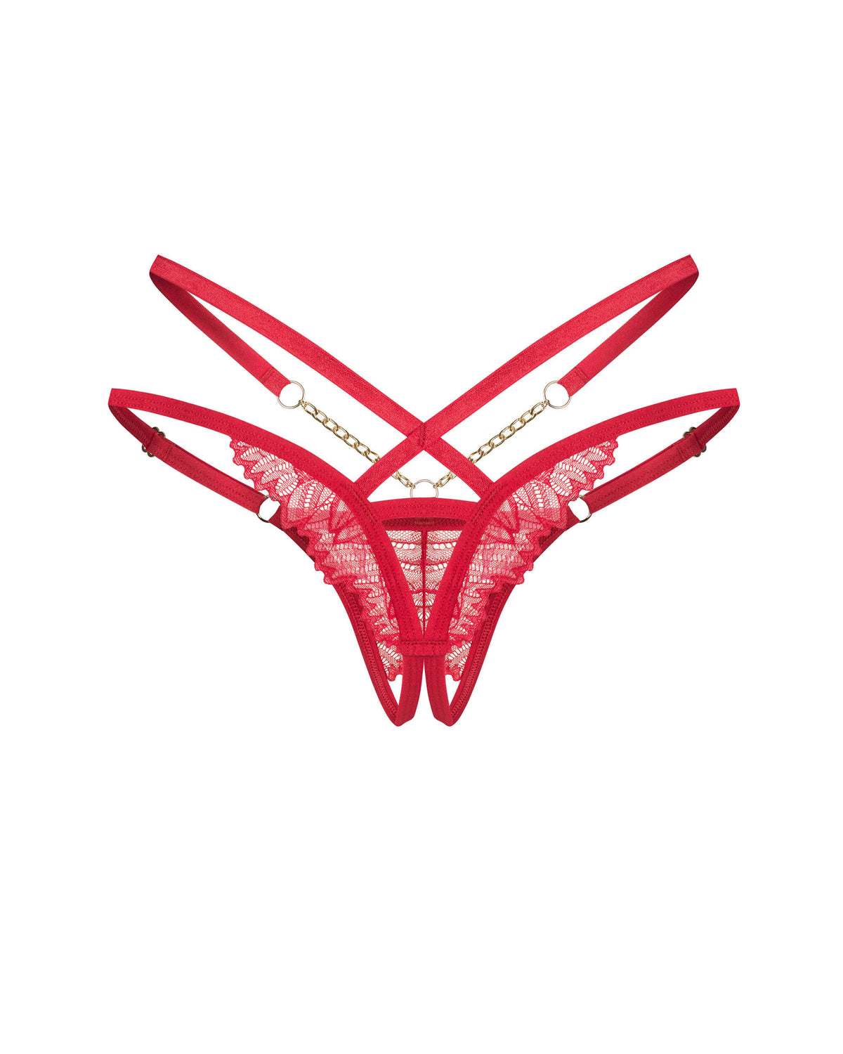 Matildea string ouvert Rouge · Obsessive · vue 5