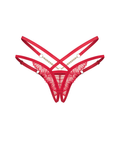 Matildea string ouvert Rouge · Obsessive · vue 5