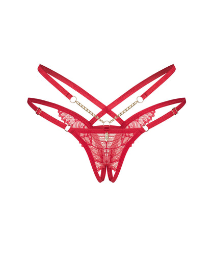 Matildea string ouvert Rouge · Obsessive · vue 4