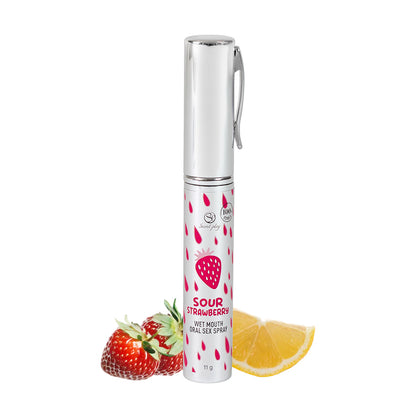 Spray pour sexe oral fraise acidulée bouche humide Secret Play