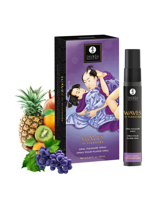 Spray pour plaisir oral fruits exotiques Waves of Pleasure Shunga