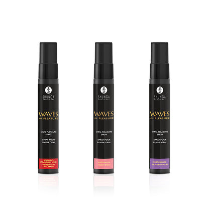 Spray pour plaisir oral vin pétillant fraise Waves of Pleasure Shunga