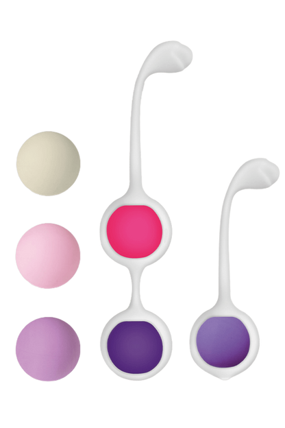 Boules de Geisha progressives en silicone Perla Cœur Ardent